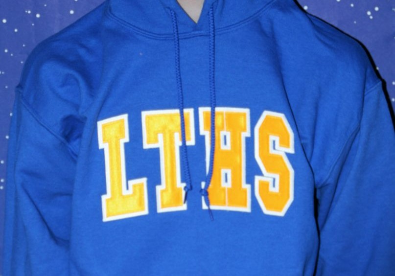 LTHS Booster Wear royal blue hoodie